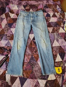 Vintage Levis 505 Jeans Herren 32x31 Blau Made Canada Denim Straight Fit 90s - Bild 1 von 14