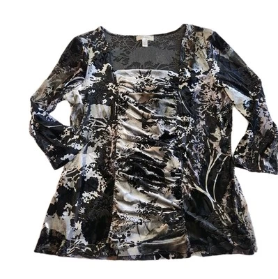 Vestido Granero Y2K Terciopelo Acanalado Burnout Semi Transparente Capricho Bruja Grunge Talla XL Foto 1 de 4