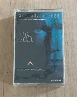New Sealed Sci Fi Movie Soundtrack Cassette TOTAL RECALL 1990 Jerry Goldsmith - Image 1 of 4