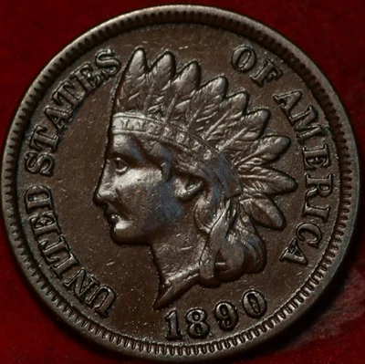 1890 Philadelphia Mint Indian Head Cent - Image 1 of 2