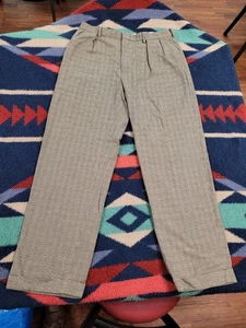 Pantalone elegante uomo vintage Polo Ralph Lauren misto lana 36x31 pied de poule a quadri - Foto 1 di 11