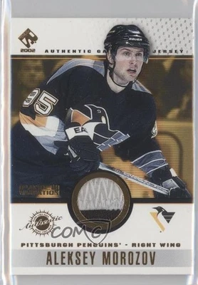 2001-02 Pacific Private Stock Game-Used Gear Patch Aleksey Morozov #81 Patch - Image 1 of 2