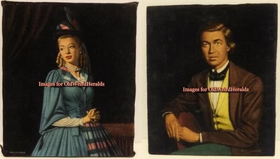 ЛОТ ТОВАРОВ КАРТИНЫ МАСЛОМ С АВТОГРАФОМ ДЖЕЙМСА СТЮАРТА ИЗ ФИЛЬМА 1930-х годов ВАЛЬДЕМАРА ЛОРЕНЦОНА ткань РЕДКАЯ - Изображение 1 из 4