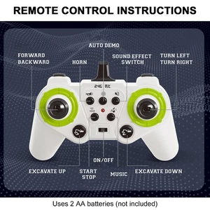Remote Control Excavator Toy 11 Channel 2.4G 360° Rotation Construction TBGS - Picture 1 of 14
