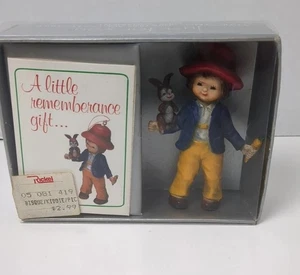 Vintage Bradford Novelty Co Child / RABBIT Christmas Ornament Original Box - Picture 1 of 6