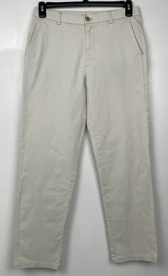 IZOD Saltwater Stretch Chino Men's 29X32(30") Pants Classic Ivory - Image 1 of 4