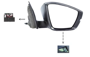 fur SKODA KODIAQ 2016- Spiegel Außenspiegel RECHTS elektrisch BEHEIZBAR Memory - Bild 1 von 6