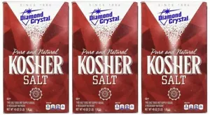 Diamond Crystal Sale Kosher puro e naturale, 48 oz (Confezione da 3) - Foto 1 di 10
