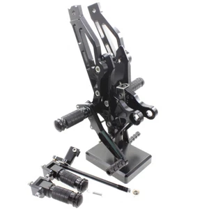 Motorcycle Footpeg Pegs Rearsets For GROM MSX125 2012 2013-2015 2014 2013 Black - Picture 1 of 10