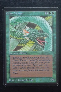 Magic The Gathering MTG CRAW WURM édition limitée bêta LP légèrement joué - Photo 1/2