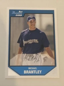 MICHAEL BRANTLEY BREWERS 2007 BOWMAN 1ST BOWMAN CARD ROOKIE CARD #BP15 - Picture 1 of 2