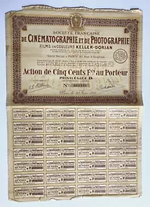 Französische Gesellschaft für Film und Fotografie Filme Stock Certificate - Bild 1 von 3