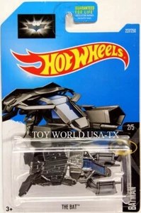 2016 Hot Wheels #227 Batman The Bat w/blue canopy window - Picture 1 of 1