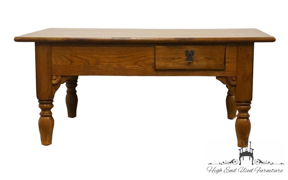 LEXINGTON FURNITURE Solid Oak American Country West Collection 46" Accent Cof... - Image 1 of 4