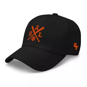 Baltimore Baseballschläger Retro Oriole Baseball Mütze Dad Cap - Bild 1 von 10