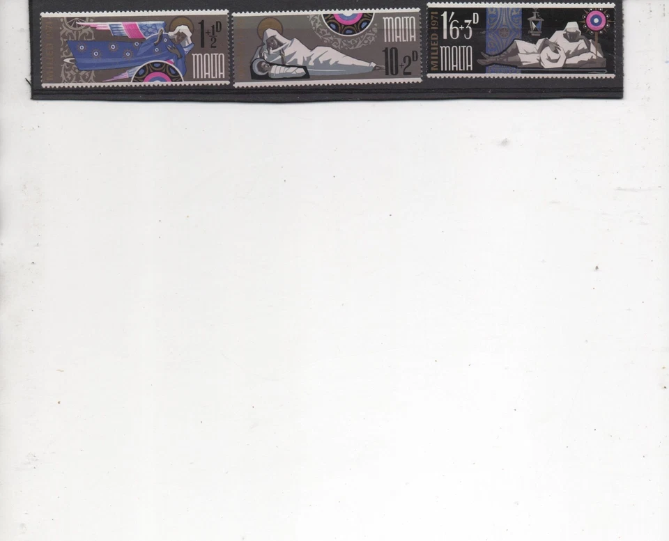 Malta Stamps 1971 Christmas set of 3 fine Mint SG460-462 - Image 1 of 1