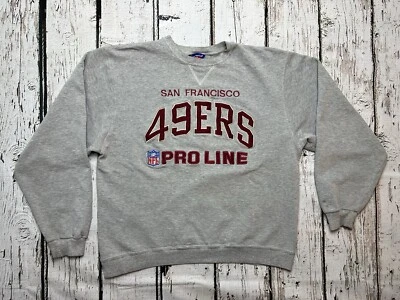 Sudadera De Colección San Francisco 49ers Pro Line Champion NFL Bordada Cuello Redondo Foto 1 de 4