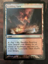 Scalding Tarn - FOIL Zendikar - EX+ Very Slight bend - Magic MtG