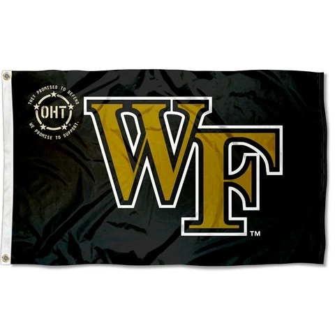 Wake Forest Operation Hat Trick OHT Flag Large 3x5 Cover