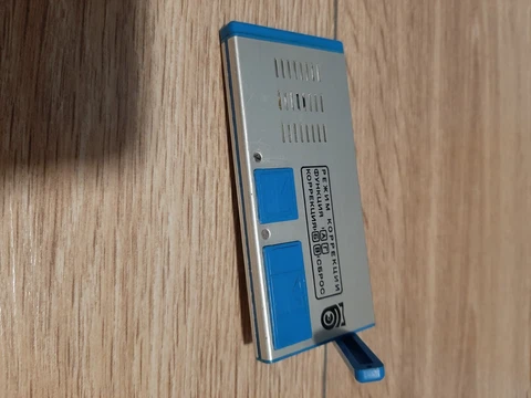 Elektronika 1-07 Pro-USSR Vintage Old Rare Alarm Clock 1987 Desk Calendar Cover