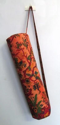 Bolsas de mandala del bosque naranja indio con correa para el hombro esterilla de yoga portador bolsas de yoga Foto 1 de 3