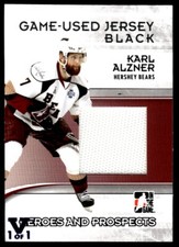 2009-10 In The Game Heroes and Prospects Complete Jersey Karl Alzner 1/1 #CJ-07