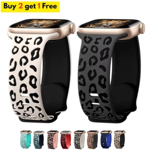 Engraved Strap For Apple Watch Band 45mm 44mm 42mm 41mm 40mm 49mm 44mm Silicone - Picture 1 of 18