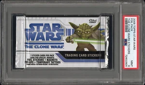 2008 Star Wars The Clone Wars Ahsoka Graded Sticker Card Pack PSA9 🍿None Higher - Picture 1 of 2