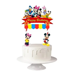 Minnie Mickey Maus und Freunde Geburtstag Kuchen Topper Cupcake Topper Dekoration - Bild 1 von 6