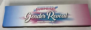 Gender Reveal Powder Cannon Kit 4 Blue And Pink Balloons Baby Shower Fun - Picture 1 of 10