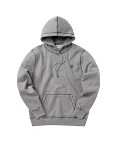 Daily Paper Shield Hoodie Sweater Gray Sport Unisex Oversize - Picture 1 of 5