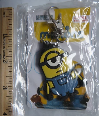 Minions Movie exclusive Keychain Key Chain Ring Keyring Gift nib Universal - Image 1 of 2