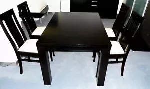 BoConcept ESSTISCH Typ Occa plus 4 antike Stühle - wengé schwarz - wie neu TOP - Bild 1 von 9
