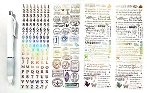Number Stickers  Clear Acrylic (NEW) Scrapbooking Card Journal  - Picture 1 of 1