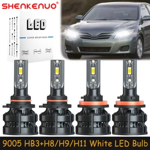 For Toyota Camry 2007-2018 Combo 9005+H11 LED Headlights Bulbs High Low Beam Z8 - Picture 1 of 18