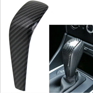 For BMW 13-15 E84 X1 Automatic Shifter Shift Knob Cover Shell Carbon Fiber Look - Picture 1 of 8