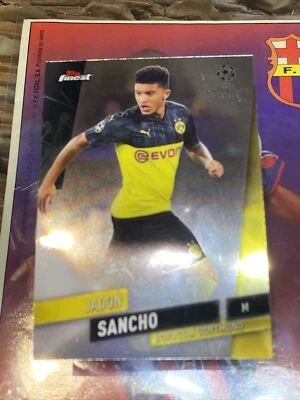 JADON SANCHO 2019 Topps Finest UEFA Base Borussia Dortmund #26 - Image 1 of 2