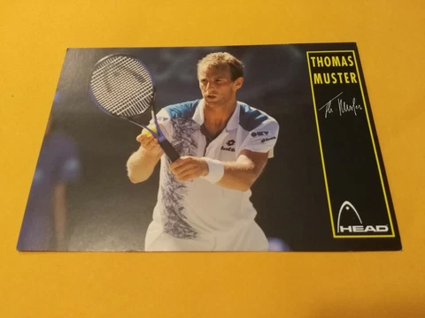 3 * Thomas Muster HEAD Pro Tour 280 Official Tennis 4 x 6 Postcard NEW Free Ship Cover