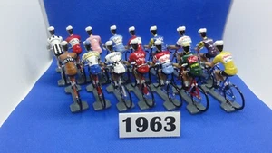FIGURINE CYCLISTE - Format Cofalu - 1963 TOUR DE FRANCE COMPLET (15 Figurines) - Foto 1 di 1