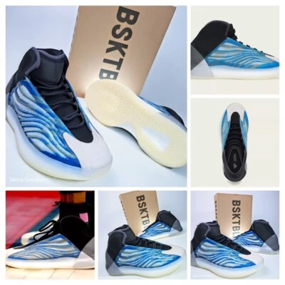 阿迪达斯 US 14 男式冰雪奇缘蓝色/黑色 - 篮球 Yeezy QNTM BKSKTBL - GX5049 全新 — 第 1/4 张图片