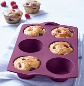Tupperware Silikon Muffin ~ Keksmaschine ~ Cupcake Form ~ lila ~ NEU - Bild 1 von 3