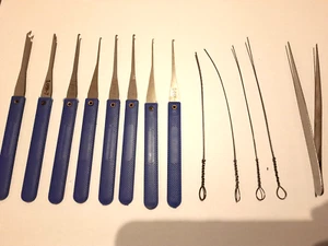 18-teiliges Extraktor-Set - Federstahl - abgebrochene Schlüssel entfernen - Bild 1 von 2