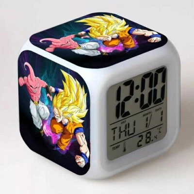 Reloj Dragon Ball Temperatura Noche Decoración Luminoso Dbz.Figuras. Foto 1 de 4