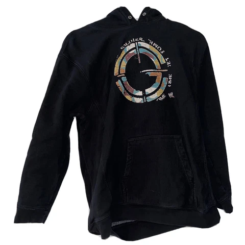 WWE WWF STEVE AND BARRYS JOHN CENA CHAIN GANG SOLDIER HOODIE VINTAGE SIze Xl (14 Cover