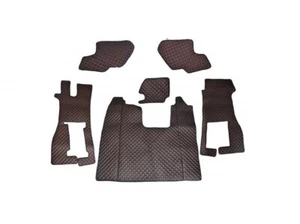 LKW Schwarz/rot Fußmatten + GIFT Türmatten Eco Leder für Scania R Nextgen 2016+ - Bild 1 von 3