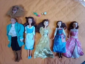 La Bella e La Bestia Bambole Disney Lotto Bestia 1992 + 4 Bella, Chicco - Foto 1 di 11