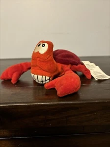 Nuevo con etiquetas Mini Bolsa de Frijoles Sebastian 8" Peluche La Sirenita Disney Store Retirado - Imagen 1 de 3