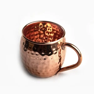 Pack of 1 Copper Mug hammered Vintage 4.5" Moscow Mule Handcrafted Barware USA - Picture 1 of 7