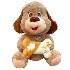 Gigante Peluche Cane di San Bernardo 130 cm Beige Seduto Bambini Ragazzi