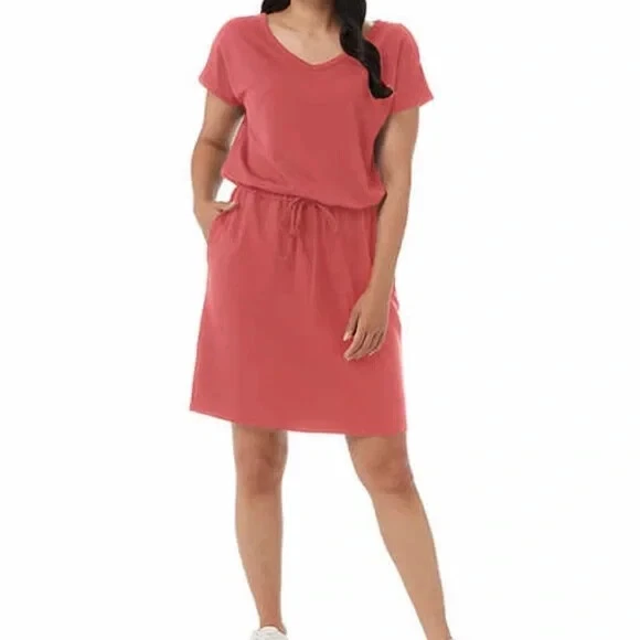 32 Degrees Cool Ladies' Soft Lux Dress Garnet Rose Size Medium ....(QQ407)